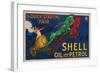 Shell Oil and Petrol-null-Framed Premium Giclee Print