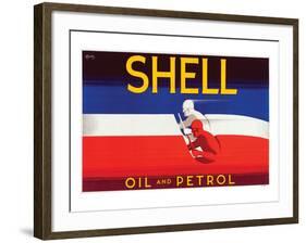 Shell Oil and Petrol-null-Framed Premium Giclee Print