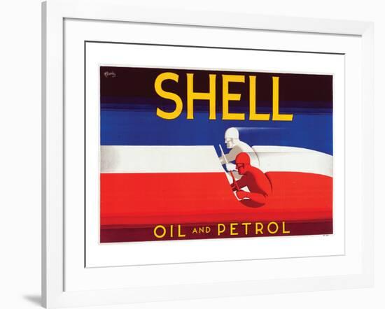 Shell Oil and Petrol-null-Framed Premium Giclee Print