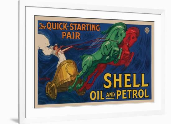 Shell Oil and Petrol-null-Framed Premium Giclee Print