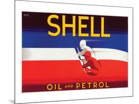 Shell Oil and Petrol-null-Mounted Premium Giclee Print