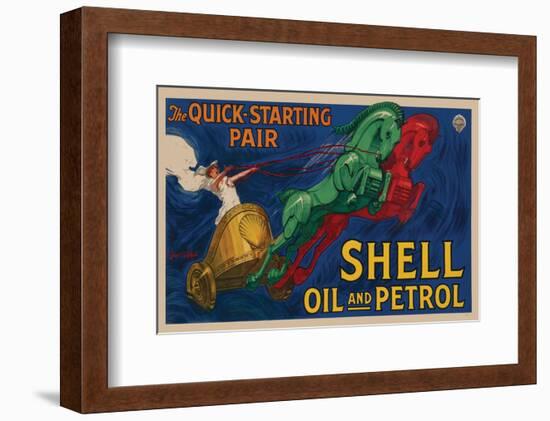 Shell Oil and Petrol-null-Framed Art Print