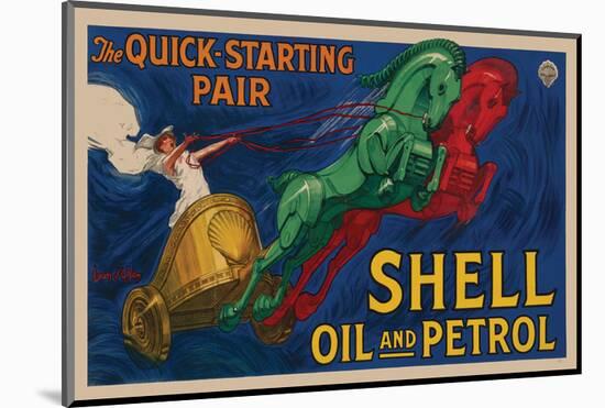 Shell Oil and Petrol-null-Mounted Art Print