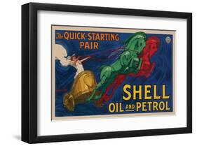 Shell Oil and Petrol-null-Framed Art Print