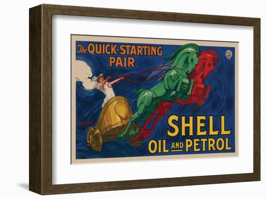 Shell Oil and Petrol-null-Framed Art Print