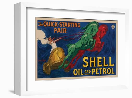 Shell Oil and Petrol-null-Framed Art Print