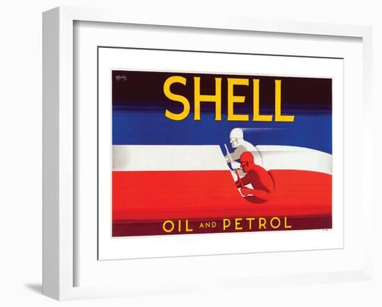 Shell Oil and Petrol-null-Framed Art Print