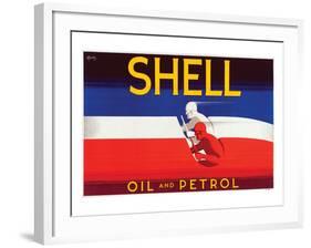 Shell Oil and Petrol-null-Framed Art Print