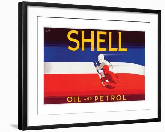 Shell Oil and Petrol-null-Framed Art Print