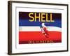 Shell Oil and Petrol-null-Framed Art Print