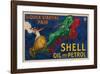 Shell Oil and Petrol-null-Framed Art Print