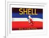 Shell Oil and Petrol-null-Framed Art Print