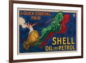 Shell Oil and Petrol-null-Framed Art Print