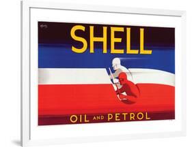 Shell Oil and Petrol-null-Framed Art Print