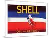 Shell Oil and Petrol-null-Mounted Art Print