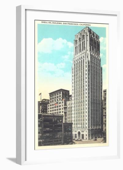 Shell Oil Building, Downtown, San Francisco, California-null-Framed Art Print