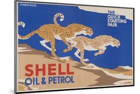 Shell Oil & Petrol Cheetahs-null-Mounted Art Print