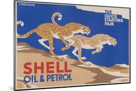 Shell Oil & Petrol Cheetahs-null-Mounted Art Print