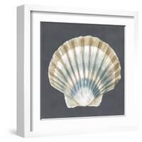 Shell on Slate III-Megan Meagher-Framed Art Print