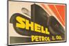 Shell Petrol & Oil-null-Mounted Art Print