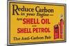 Shell Reduce Carbon-null-Mounted Art Print