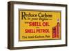 Shell Reduce Carbon-null-Framed Art Print