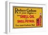 Shell Reduce Carbon-null-Framed Art Print