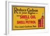 Shell Reduce Carbon-null-Framed Art Print