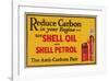 Shell Reduce Carbon-null-Framed Art Print