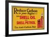 Shell Reduce Carbon-null-Framed Art Print