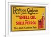 Shell Reduce Carbon-null-Framed Art Print