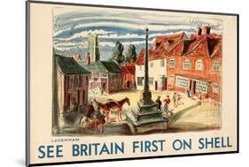 Shell See Britain Lavenham-null-Mounted Art Print