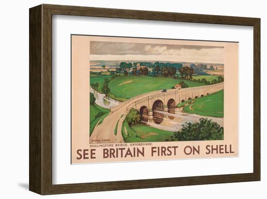 Shell See Britain Oxfordshire-null-Framed Art Print