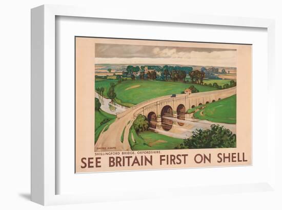 Shell See Britain Oxfordshire-null-Framed Art Print