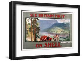 Shell - See Britain Ullswater-null-Framed Art Print