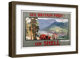 Shell - See Britain Ullswater-null-Framed Art Print