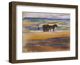 Shell Seekers on the Beach-Max Liebermann-Framed Giclee Print