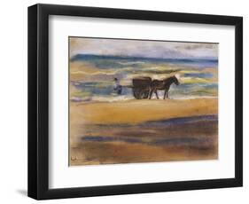 Shell Seekers on the Beach-Max Liebermann-Framed Giclee Print