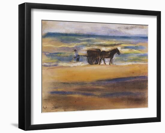 Shell Seekers on the Beach-Max Liebermann-Framed Giclee Print