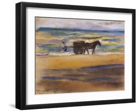 Shell Seekers on the Beach-Max Liebermann-Framed Giclee Print