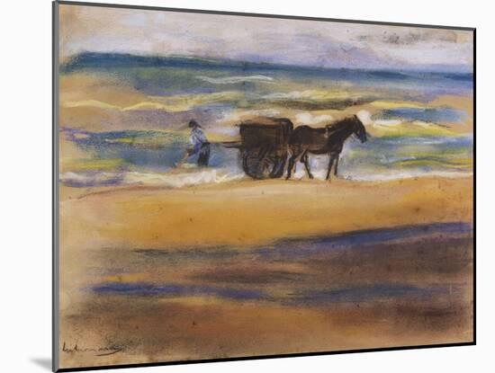 Shell Seekers on the Beach-Max Liebermann-Mounted Giclee Print