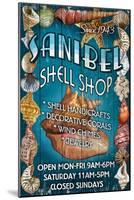 Shell Shop - Sanibel, Florida-Lantern Press-Mounted Art Print