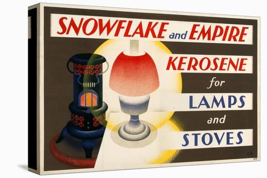 Shell Snowflake Kerosene-null-Stretched Canvas
