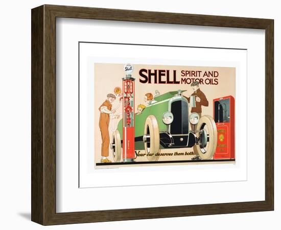 Shell Spirit and Motor Oils-null-Framed Art Print