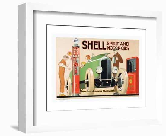 Shell Spirit and Motor Oils-null-Framed Art Print