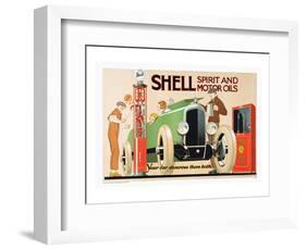 Shell Spirit and Motor Oils-null-Framed Art Print