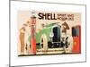 Shell Spirit and Motor Oils-null-Mounted Art Print