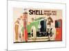 Shell Spirit and Motor Oils-null-Mounted Art Print