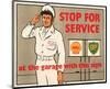 Shell Stop for Service-null-Mounted Art Print