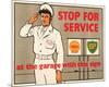 Shell Stop for Service-null-Mounted Art Print